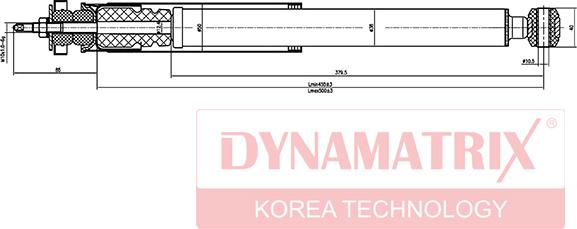 Dynamatrix DSA553197 - Амортизатор autocars.com.ua