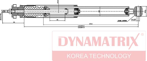 Dynamatrix DSA553198 - Амортизатор autocars.com.ua