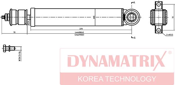 Dynamatrix DSA554004 - Амортизатор autocars.com.ua