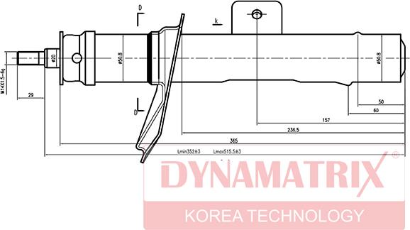 Dynamatrix DSA633839 - Амортизатор autodnr.net