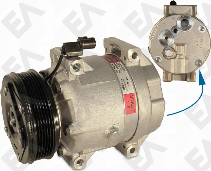 EACLIMA 20B0164 - Компресор, кондиціонер autocars.com.ua