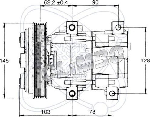 EACLIMA 20V1011 - Компресор, кондиціонер autocars.com.ua