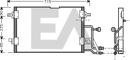EACLIMA 30C02002 - Конденсатор, кондиціонер autocars.com.ua