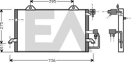 EACLIMA 30C02006 - Конденсатор, кондиціонер autocars.com.ua