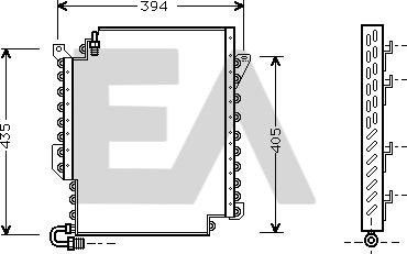 EACLIMA 30C02008 - Конденсатор, кондиціонер autocars.com.ua
