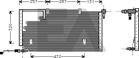 EACLIMA 30C02010 - Конденсатор, кондиціонер autocars.com.ua