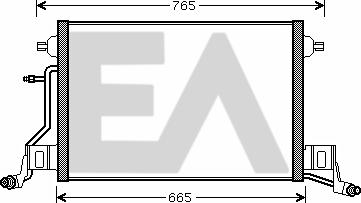 EACLIMA 30C02021 - Конденсатор, кондиціонер autocars.com.ua