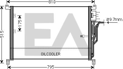 EACLIMA 30C02022 - Конденсатор, кондиціонер autocars.com.ua