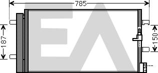 EACLIMA 30C02024 - Конденсатор, кондиціонер autocars.com.ua