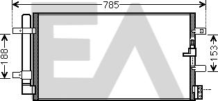 EACLIMA 30C02026 - Конденсатор, кондиціонер autocars.com.ua