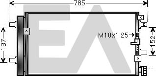 EACLIMA 30C02031 - Конденсатор, кондиціонер autocars.com.ua