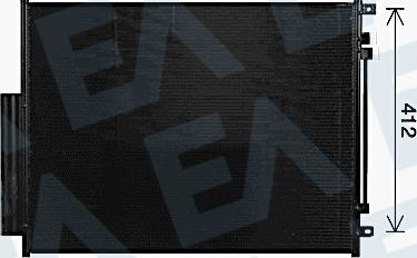 EACLIMA 30C03014 - Конденсатор, кондиціонер autocars.com.ua