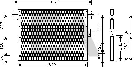EACLIMA 30C05001 - Конденсатор, кондиціонер autocars.com.ua