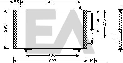 EACLIMA 30C05010 - Конденсатор, кондиціонер autocars.com.ua