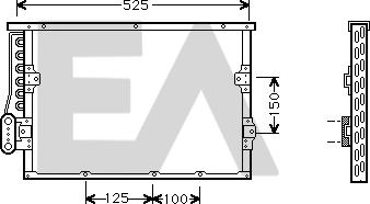 EACLIMA 30C07026 - Конденсатор, кондиціонер autocars.com.ua