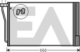 EACLIMA 30C07040 - Конденсатор, кондиціонер autocars.com.ua