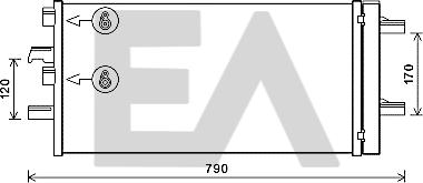 EACLIMA 30C07041 - Конденсатор, кондиціонер autocars.com.ua
