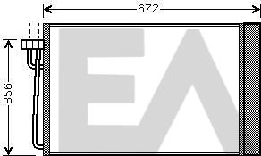 EACLIMA 30C07043 - Конденсатор, кондиціонер autocars.com.ua
