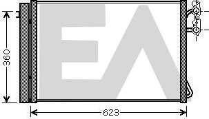 EACLIMA 30C07045 - Конденсатор, кондиціонер autocars.com.ua