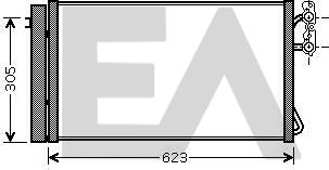 EACLIMA 30C07046 - Конденсатор, кондиціонер autocars.com.ua