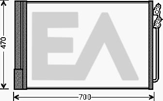 EACLIMA 30C07049 - Конденсатор, кондиціонер autocars.com.ua