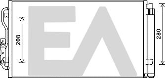 EACLIMA 30C07052 - Конденсатор, кондиціонер autocars.com.ua