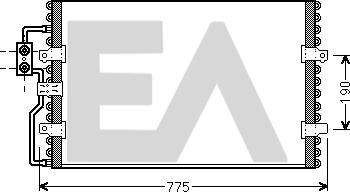 EACLIMA 30C10004 - Конденсатор, кондиціонер autocars.com.ua