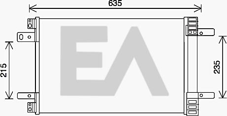 EACLIMA 30C10015 - Конденсатор, кондиціонер autocars.com.ua