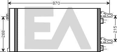 EACLIMA 30C10023 - Конденсатор, кондиціонер autocars.com.ua