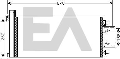 EACLIMA 30C10024 - Конденсатор, кондиціонер autocars.com.ua