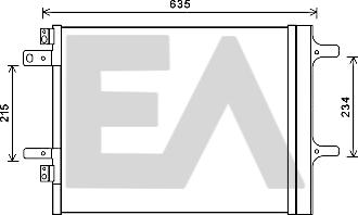 EACLIMA 30C10030 - Конденсатор, кондиціонер autocars.com.ua