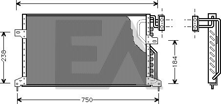 EACLIMA 30C12006 - Конденсатор, кондиціонер autocars.com.ua