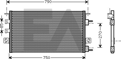EACLIMA 30C12007 - Конденсатор, кондиціонер autocars.com.ua