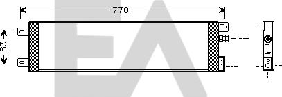 EACLIMA 30C12009 - Конденсатор, кондиціонер autocars.com.ua