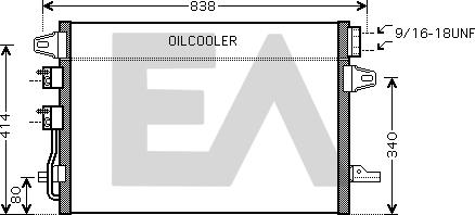 EACLIMA 30C12014 - Конденсатор, кондиціонер autocars.com.ua