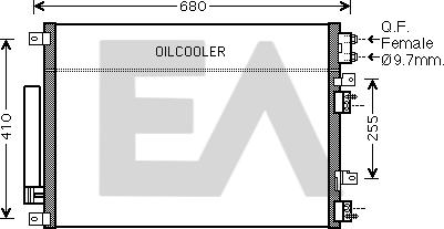 EACLIMA 30C12015 - Конденсатор, кондиціонер autocars.com.ua