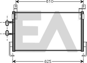 EACLIMA 30C12016 - Конденсатор, кондиціонер autocars.com.ua