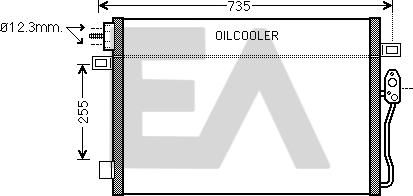 EACLIMA 30C12017 - Конденсатор, кондиціонер autocars.com.ua