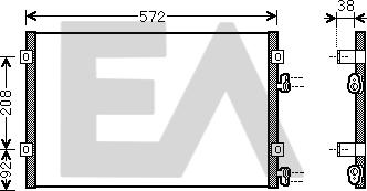 EACLIMA 30C12018 - Конденсатор, кондиціонер autocars.com.ua