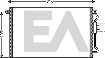 EACLIMA 30C12025 - Конденсатор, кондиціонер autocars.com.ua