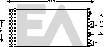 EACLIMA 30C15001 - Конденсатор, кондиціонер autocars.com.ua