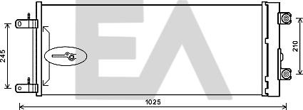 EACLIMA 30C16006 - Конденсатор, кондиціонер autocars.com.ua