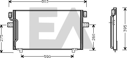 EACLIMA 30C18014 - Конденсатор, кондиціонер autocars.com.ua
