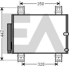EACLIMA 30C19005 - Конденсатор, кондиціонер autocars.com.ua