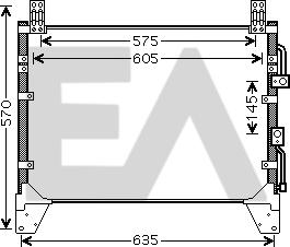 EACLIMA 30C20021 - Конденсатор, кондиціонер autocars.com.ua