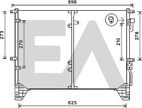 EACLIMA 30C20026 - Конденсатор, кондиціонер autocars.com.ua