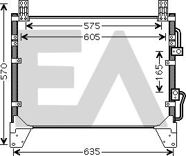 EACLIMA 30C20032 - Конденсатор, кондиціонер autocars.com.ua