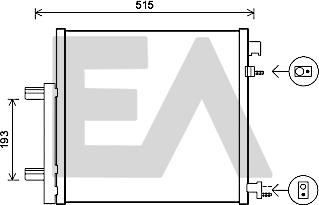EACLIMA 30C20034 - Конденсатор, кондиціонер autocars.com.ua