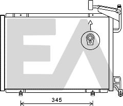EACLIMA 30C22031 - Конденсатор, кондиціонер autocars.com.ua