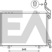 EACLIMA 30C22032 - Конденсатор, кондиціонер autocars.com.ua
